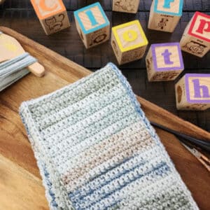 Levi’s Gentle Stitches – Burp Cloth Crochet Pattern | Quick & Easy Baby Gift